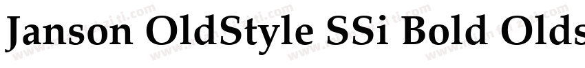 Janson OldStyle SSi Bold Oldstyle Figures字体转换